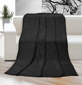 Deka micro jednolůžko 150x200cm černá