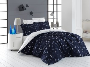 Francouzské povlečení Satén 240x200, 70x90cm Liberta blue