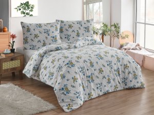 Povlečení francouzské bavlna 200x200,70x90 Olivie blue