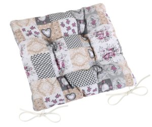 Sedák prošívaný 40x40 cm patchwork love