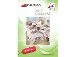 Bavlněné povlečení Pampelišky 3D hnědé 140x200, 70x90 cm