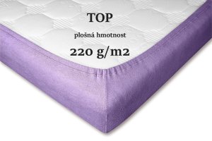 Froté prostěradlo fialové