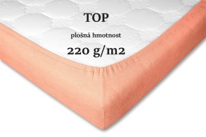 Froté prostěradlo meruňka