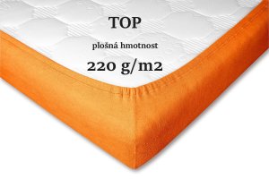 Froté prostěradlo pomeranč