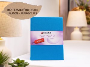 Jersey prostěradlo denim