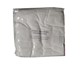 Jersey prostřihy 1 kg – bílé velké