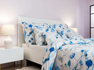 Povlak na polšář krep Bloom elegance banán
