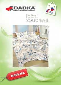 Povlečení bavlna Milaya banán 140x220, 70x90 cm