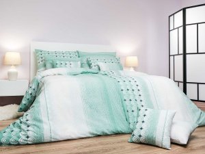Povlečení krep Sahara mentol 220x200, 2x 70x90 cm II.jakost