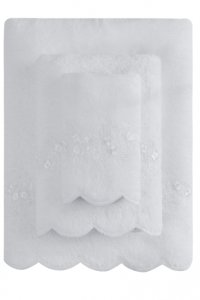 Soft Cotton Soft Cotton Ručník SILVIA s krajkou 50x100cm Růžová - 8698642059962