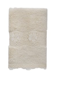 Soft Cotton Soft Cotton Ručník STELLA s krajkou 50x100cm Krémová - 8698642059658