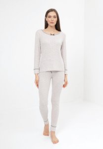 Soft Cotton Luisa Moretti Dámské pyžamo ELISA Světle modrá S - 8680404138213