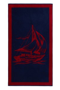 Soft Cotton Soft Cotton Osušky SAIL 85x160 cm Tmavě modrá - 8698642060654