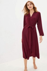 Soft Cotton Luisa Moretti Dámský bambusový župan CHANTAL XL Bordó - 8680404126333