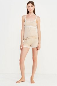 Soft Cotton Luisa Moretti Dámské bambusové pyžamo LIA XL Béžová - 8680404084022