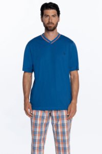 Soft Cotton GUASCH Pánské pyžamo JOEL XL Modrá GUASCH Pánské pyžamo JOEL XL Modrá - 8431204667300
