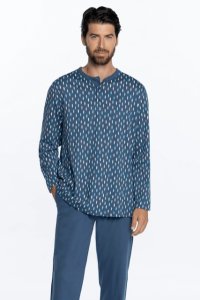 Soft Cotton GUASCH Pánské pyžamo MIGUEL XXL Modrá GUASCH Pánské pyžamo MIGUEL XXL Modrá - 8431204666792