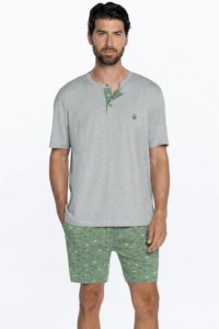 Soft Cotton GUASCH Pánské pyžamo FABIO XXL &Scaron;edá GUASCH Pánské pyžamo FABIO XXL &Scaron;edá - 8431204666914