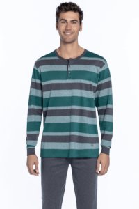 Soft Cotton GUASCH Pánské pyžamo SANTOS M Zelená GUASCH Pánské pyžamo SANTOS M Zelená - 8431204659244