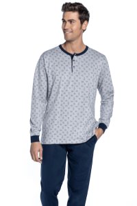 Soft Cotton GUASCH Pánské pyžamo MAURICIO M &Scaron;edá GUASCH Pánské pyžamo MAURICIO M &Scaron;edá - 8431204659305