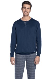 Soft Cotton GUASCH Pánské pyžamo RUPERTO XXL Tmavě modrá GUASCH Pánské pyžamo RUPERTO XXL Tmavě modrá - 8431204659367