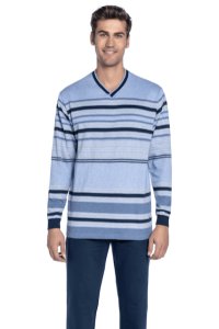 Soft Cotton GUASCH Pánské pyžamo JOSEPH XXL Modrá GUASCH Pánské pyžamo JOSEPH XXL Modrá - 8431204659404