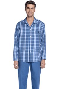 Soft Cotton GUASCH Pánské pyžamo EMANUEL M Modrá GUASCH Pánské pyžamo EMANUEL M Modrá - 8431204660882