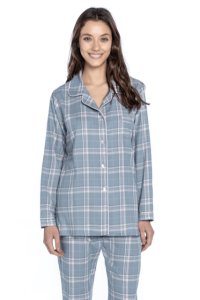 Soft Cotton GUASCH Dámské pyžamo ISSA XL Světle modrá GUASCH Dámské pyžamo ISSA XL Světle modrá - 8431204655536