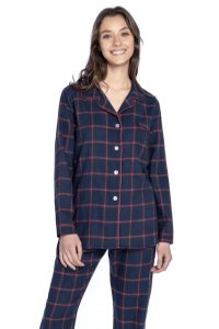 Soft Cotton GUASCH Dámské pyžamo GEMA L Tmavě modrá GUASCH Dámské pyžamo GEMA L Tmavě modrá - 8431204658155