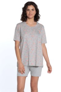 Soft Cotton GUASCH Dámské pyžamo ARIANA L Světle šedá GUASCH Dámské pyžamo ARIANA L Světle šedá - 8431204643700