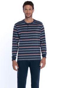 Soft Cotton GUASCH Pánské pyžamo ADRIAN XL Tmavě modrá GUASCH Pánské pyžamo ADRIAN XL Tmavě modrá - 8431204645872
