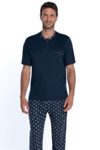 Soft Cotton GUASCH Pánské pyžamo TOMAS XL Tmavě modrá GUASCH Pánské pyžamo TOMAS XL Tmavě modrá - 8431204646473