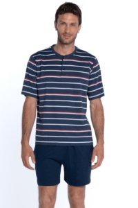 Soft Cotton GUASCH Pánské pyžamo GUSTAVO XXL Tmavě modrá GUASCH Pánské pyžamo GUSTAVO XXL Tmavě modrá - 8431204646367