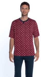 Soft Cotton GUASCH Pánské pyžamo DANIELE L červená GUASCH Pánské pyžamo DANIELE L červená - 8431204643663