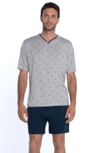 Soft Cotton GUASCH Pánské pyžamo GIORGIO XXL &Scaron;edá GUASCH Pánské pyžamo GIORGIO XXL &Scaron;edá - 8431204646008