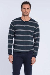Soft Cotton GUASCH Pánské pyžamo FERNANDO XXL Zelená GUASCH Pánské pyžamo FERNANDO XXL Zelená - 8431204633633