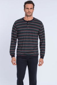 Soft Cotton GUASCH Pánské pyžamo EMILIO M Zelená GUASCH Pánské pyžamo EMILIO M Zelená - 8431204633152