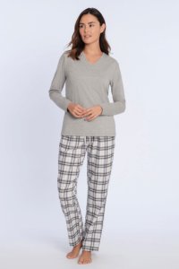 Soft Cotton GUASCH Dámské pyžamo NURIA XL &Scaron;edá GUASCH Dámské pyžamo NURIA XL &Scaron;edá - 8431204634623