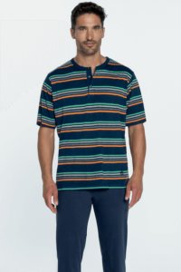 Soft Cotton GUASCH Pánské pyžamo LEONARDO XL Tmavě modrá GUASCH Pánské pyžamo LEONARDO XL Tmavě modrá - 8431204625072