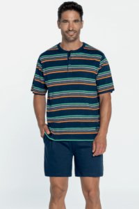 Soft Cotton GUASCH Pánské pyžamo ELISEO XL Tmavě modrá GUASCH Pánské pyžamo ELISEO XL Tmavě modrá - 8431204621692