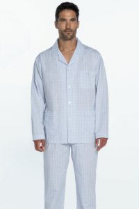 Soft Cotton GUASCH Pánské pyžamo SERGIO XL Světle modrá GUASCH Pánské pyžamo SERGIO XL Světle modrá - 8431204622057
