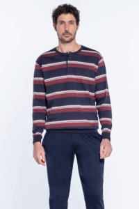 Soft Cotton GUASCH Pánské pyžamo MANUEL L Tmavě modrá GUASCH Pánské pyžamo MANUEL L Tmavě modrá - 8431204602875