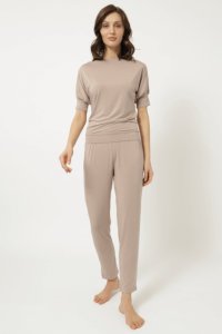 Soft Cotton Luisa Moretti Dámské bambusové pyžamo MIA M Béžová Luisa Moretti Dámské bambusové pyžamo MIA M Béžová - 8680404143323