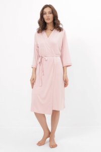 Soft Cotton Luisa Moretti Dámská bambusová košilka ERICA s županem M Růžová Luisa Moretti Dámská bambusová košilka ERICA s županem M Růžová - 8680404140988