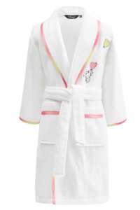 Soft Cotton Soft Cotton Dětský župan RAINBOW GIRL v dárkovém balení 4 roky (vel 104 cm) Bílá - 8698642057784