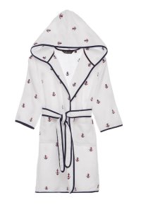 Soft Cotton Soft Cotton Dětský župan MARINE GIRL s kapucí v dárkovém balení 116 cm) Bílá - 8698642053465