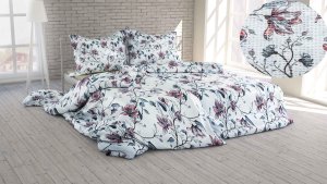 Polášek Povlečení krep 5920-38 100% bavlna květiny 140x200 / 70x90